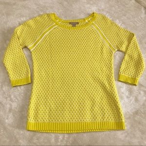 🌹Banana Republic Yellow Knit Sweater